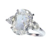 Timeless Elegance: Vintage 4.03ct Oval Diamond Engagement Ring